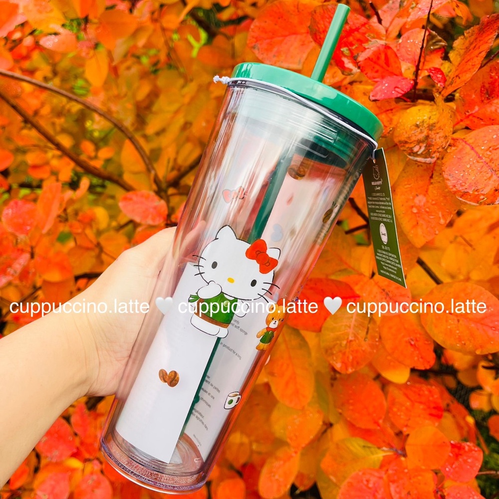 🎀NWT✨Starbucks x Hello Kitty Sanrio 2025 Clear Acrylic Cold Cup Tumbler